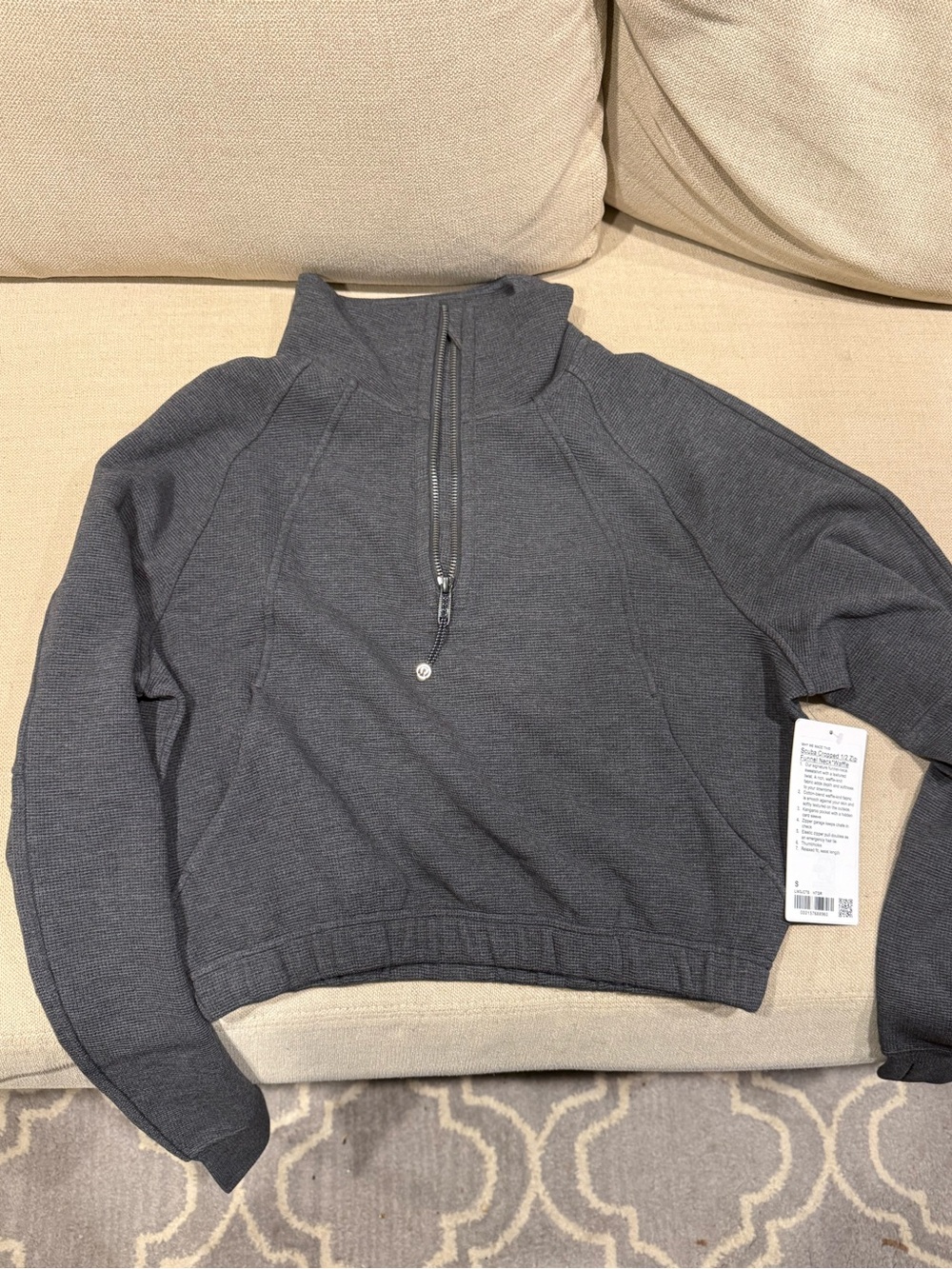 Lululemon Charcoal Grey Half-Zip